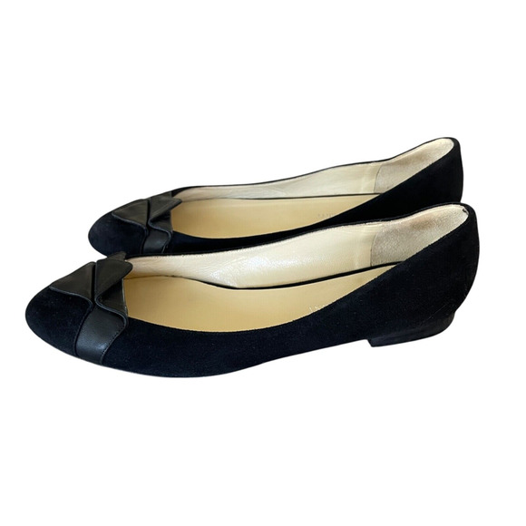SARAH FLINT Gustavia Women's Size 39/US 8.5 Black Suede Leather Flats Italy - Picture 6 of 9